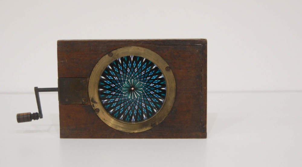 Early Victorian Magic Lantern Chromatrope Slide by WE & F Newton of Fleet Street.