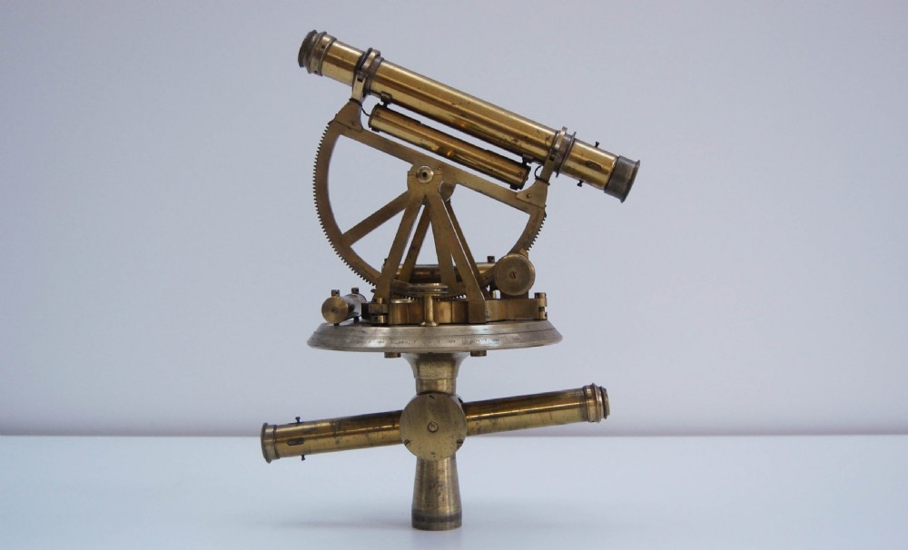 George III Cased Altazimuth Double Telescope Theodolite by Miller & Adie of Edinburgh View IV