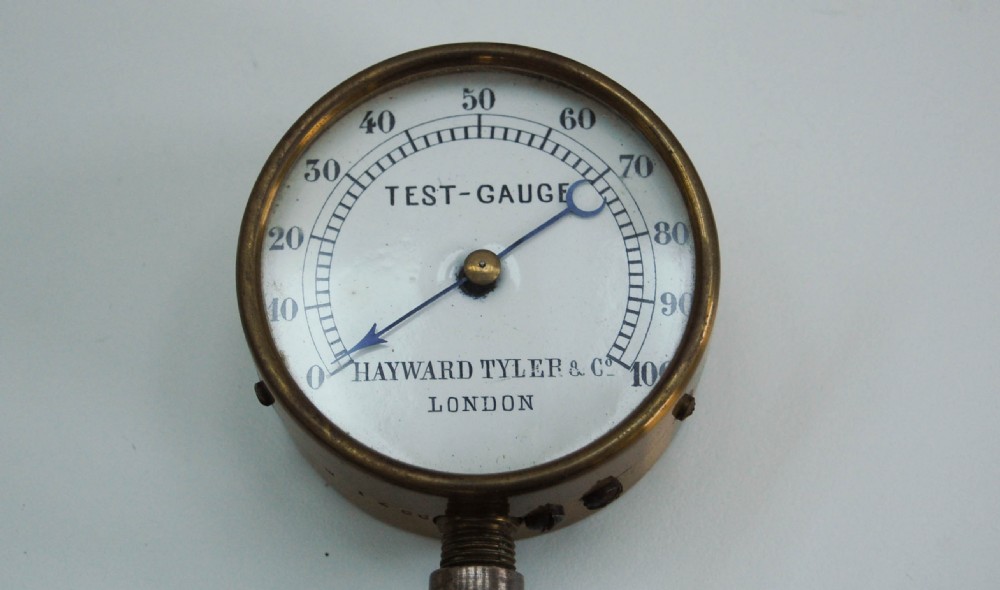 Late Victorian Cased Champagne or Soda Water Test Gauge by Hayward Tyler & Co London View II