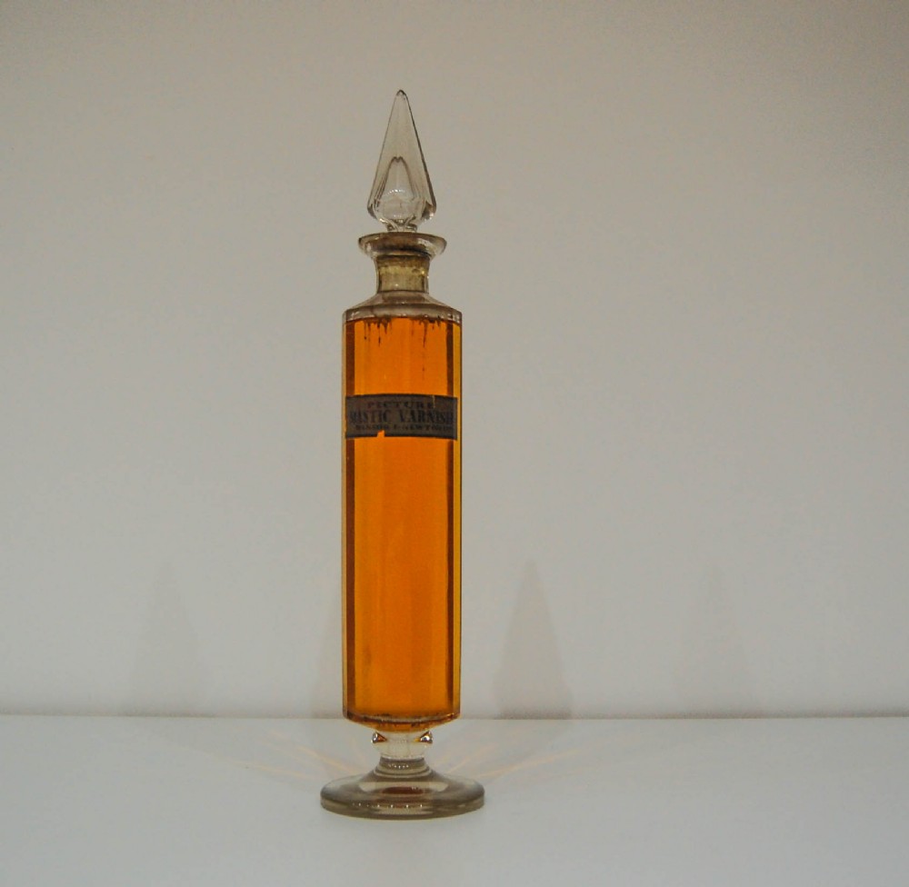 Late Victorian Bottle of Mastic Picture Varnish by Winsor & Newton Ltd