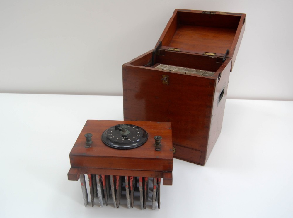 Mid Victorian Wet Cell Electrotherapy Machine by John Weiss & Son London View IV