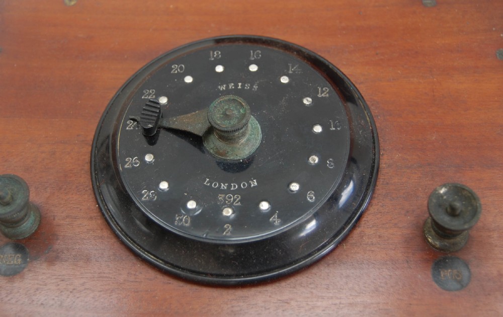 Mid Victorian Wet Cell Electrotherapy Machine by John Weiss & Son London View V