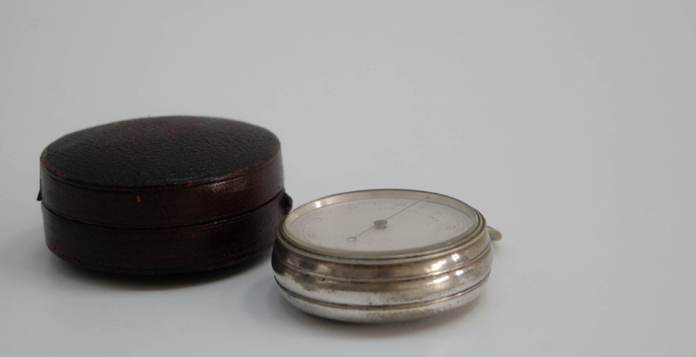 Very Early Cased Pocket Barometer by Smith Beck & Beck of London View IV