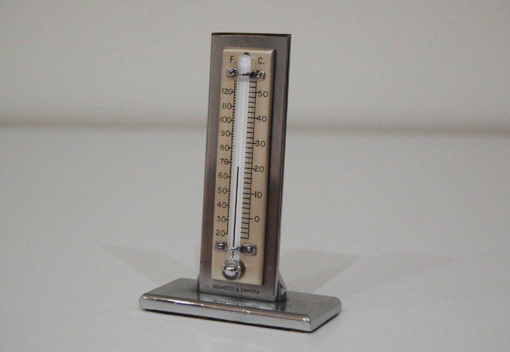 Art Deco Period Desk Thermometer by Negretti & Zambra London