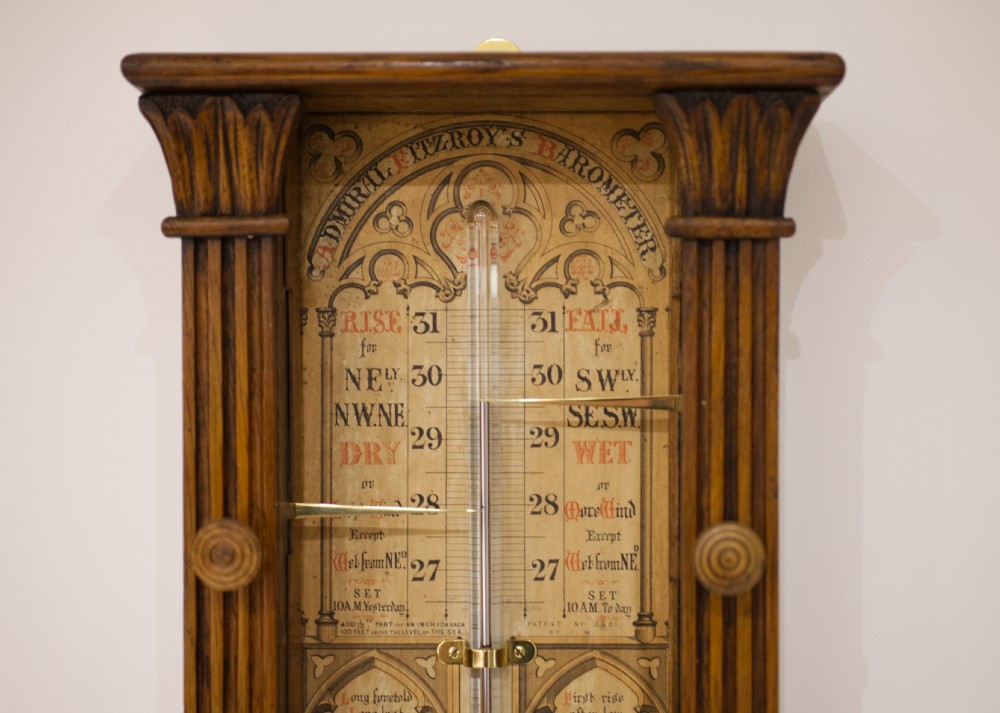 Late Victorian Admiral Fitzroy Barometer by EG Wood of London View II