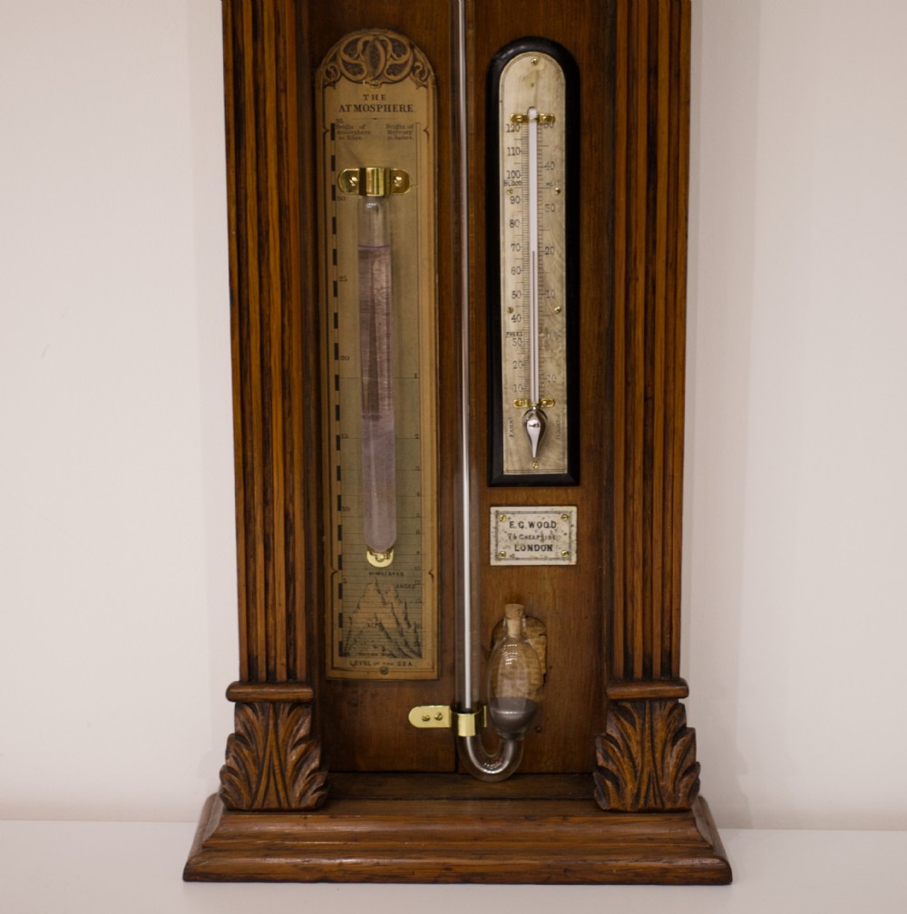 Late Victorian Admiral Fitzroy Barometer by EG Wood of London View IV