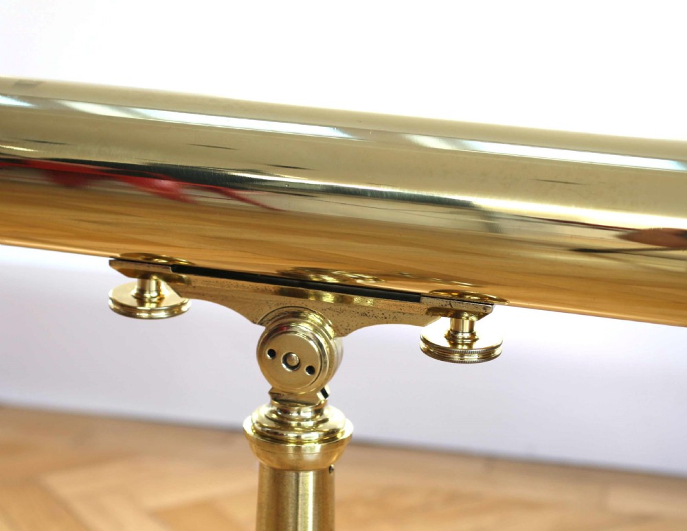 Late Victorian Astronomical Refracting Telescope on Stand by William Wray London View IV
