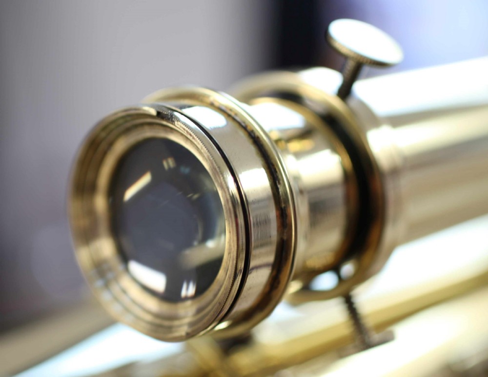 Late Victorian Astronomical Refracting Telescope on Stand by William Wray London View VIII