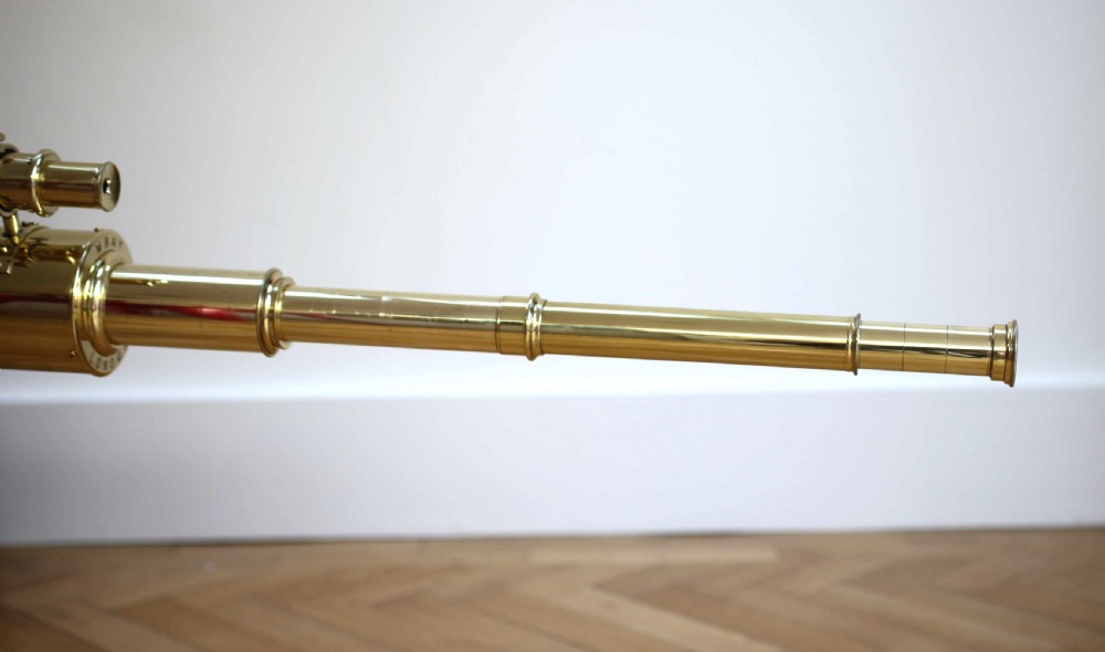 Late Victorian Astronomical Refracting Telescope on Stand by William Wray London View XIV