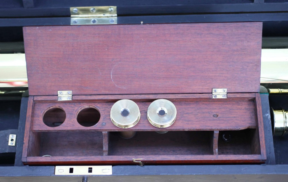 Late Victorian Astronomical Refracting Telescope on Stand by William Wray London View XV