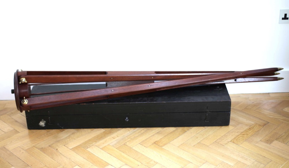 Late Victorian Astronomical Refracting Telescope on Stand by William Wray London View XVI