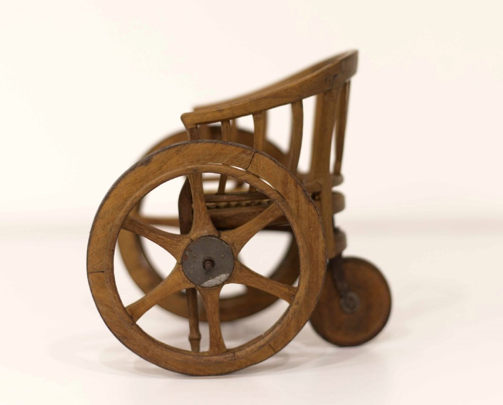 Cased Mid Victorian Miniature Saleman's Sample Wheelchair View III