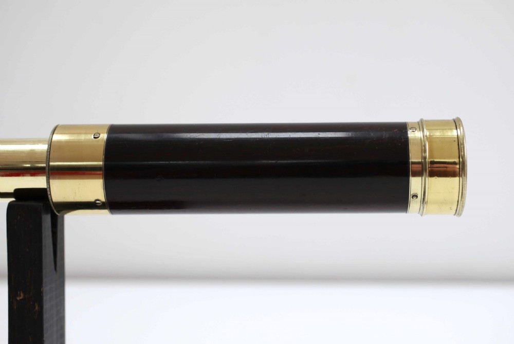 Early Victorian Three Draw Hand Held Rosewood Telescope by Adie & Son Edinburgh View III