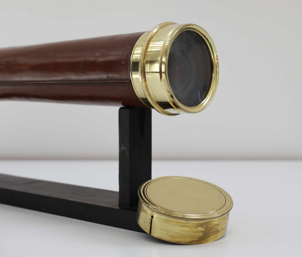 Huge Victorian Four Draw Marine Telescope by S&B Solomons of London View II