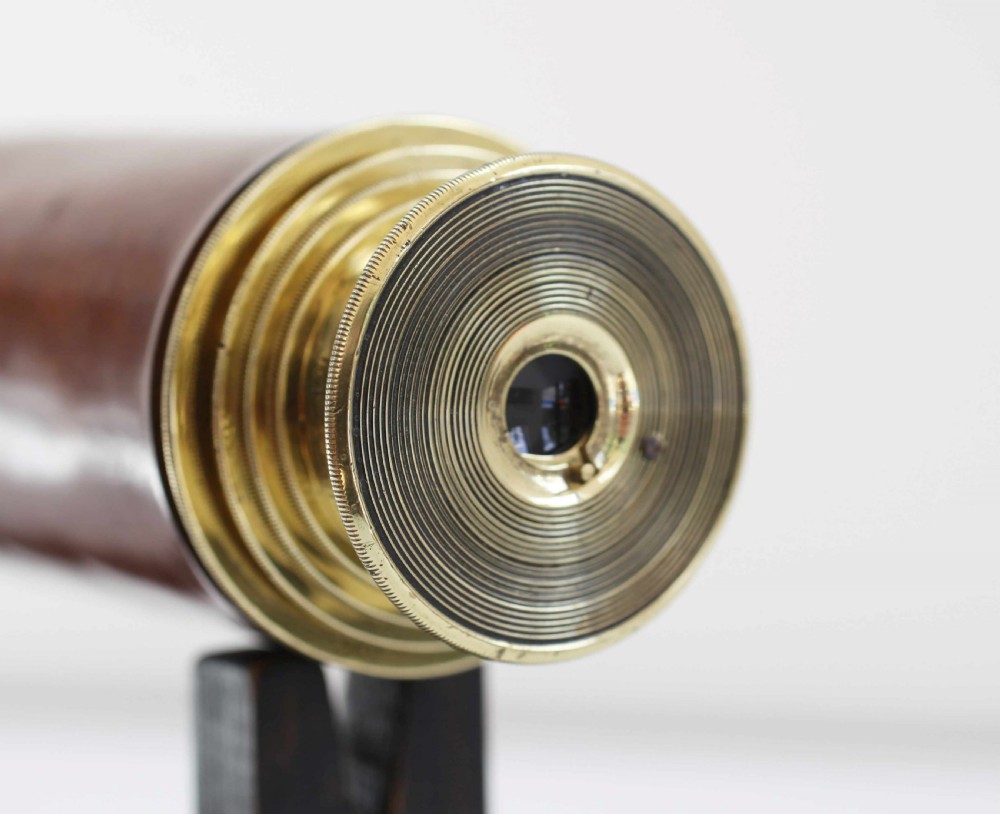 Huge Victorian Four Draw Marine Telescope by S&B Solomons of London View IV