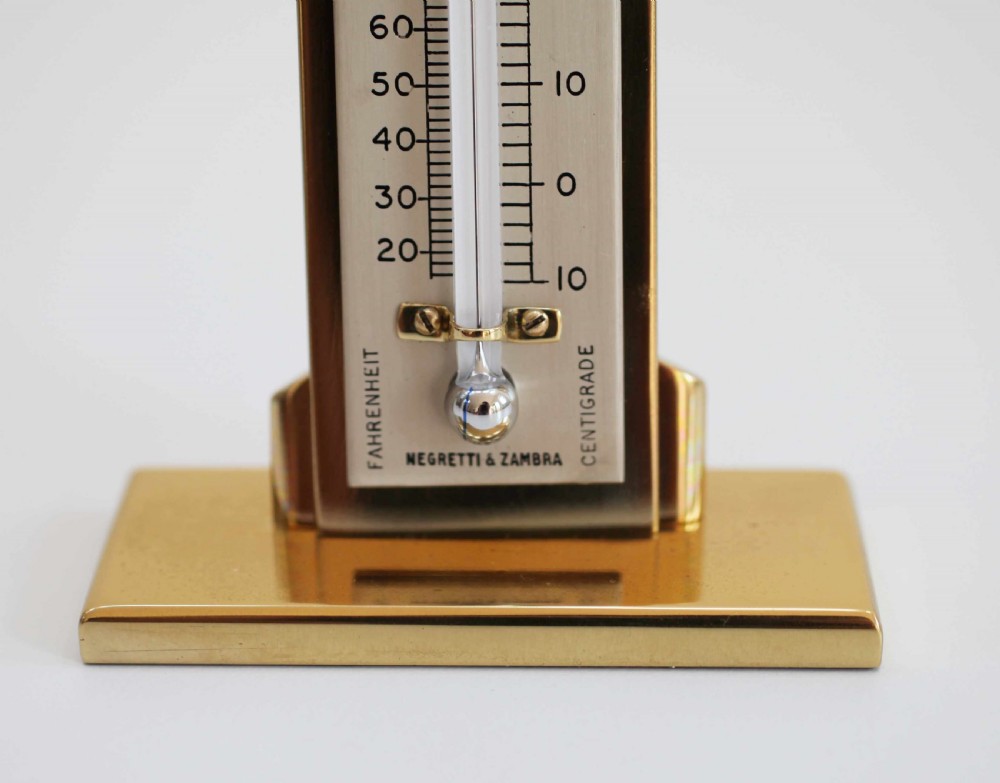 Art Deco Period Desk Thermometer by Negretti & Zambra London View IV