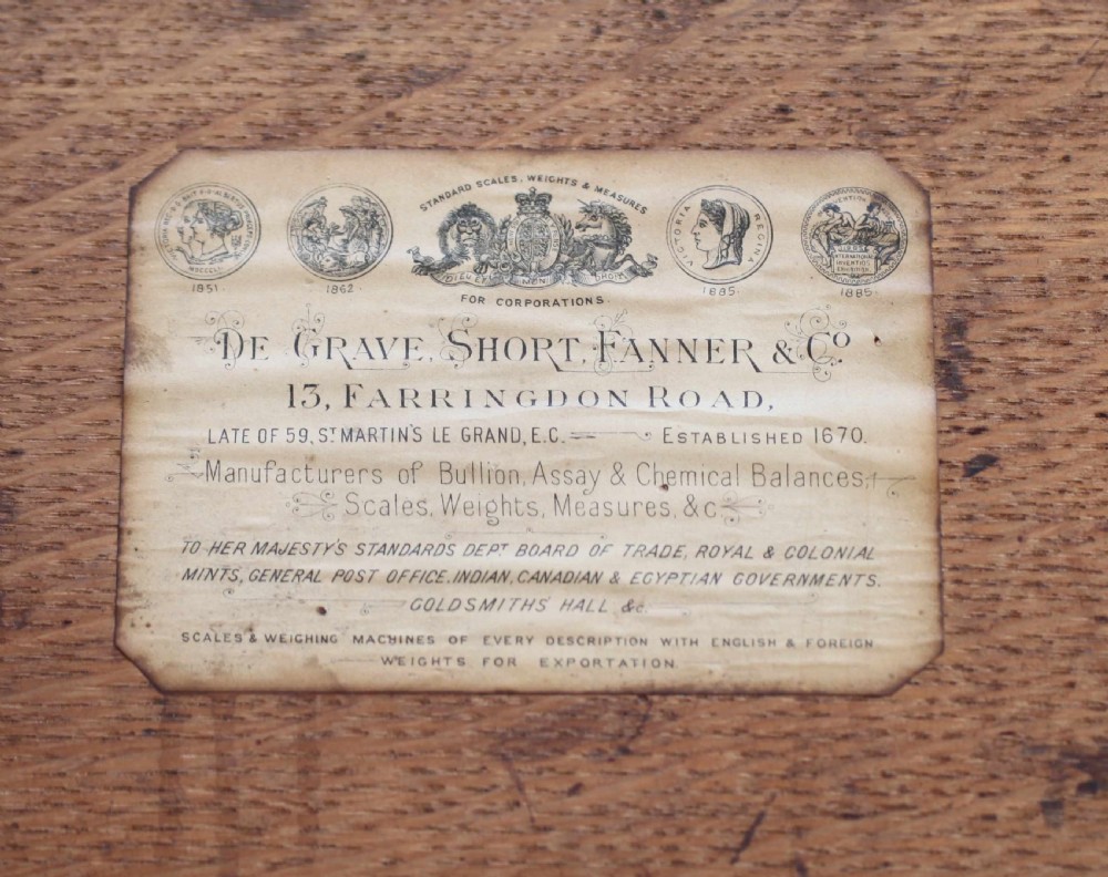 Victorian Inspectors Scales for The County of Southampton by De Grave Short & Fanner London View VIII