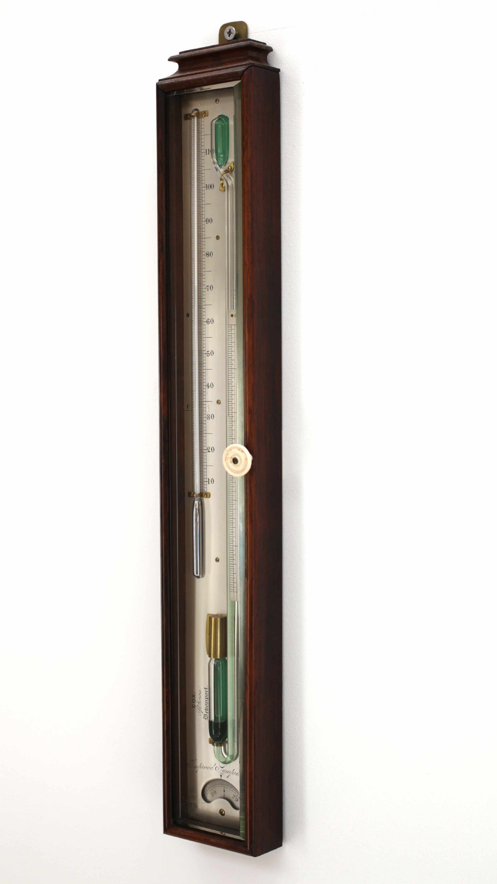 Early Victorian Sympiesometer by Cox of Devenport View II