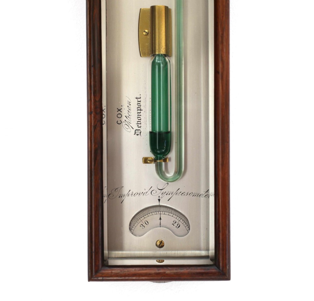 Early Victorian Sympiesometer by Cox of Devenport View VI