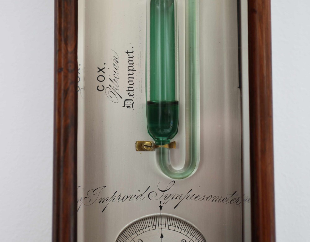 Early Victorian Sympiesometer by Cox of Devenport View VIII