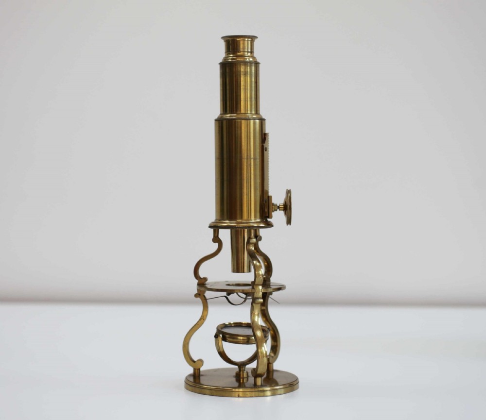 George III Cased Culpeper Type Microscope by Robert Brettell Bate London View II