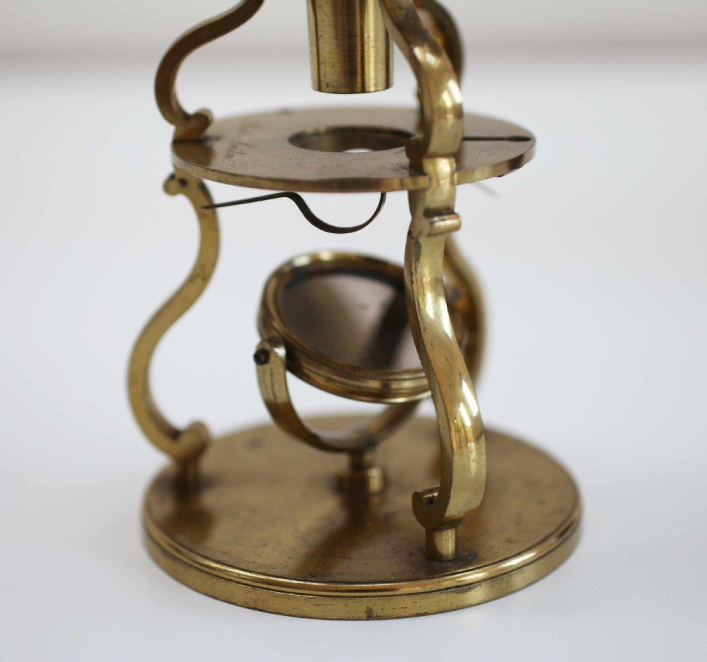 George III Cased Culpeper Type Microscope by Robert Brettell Bate London View III