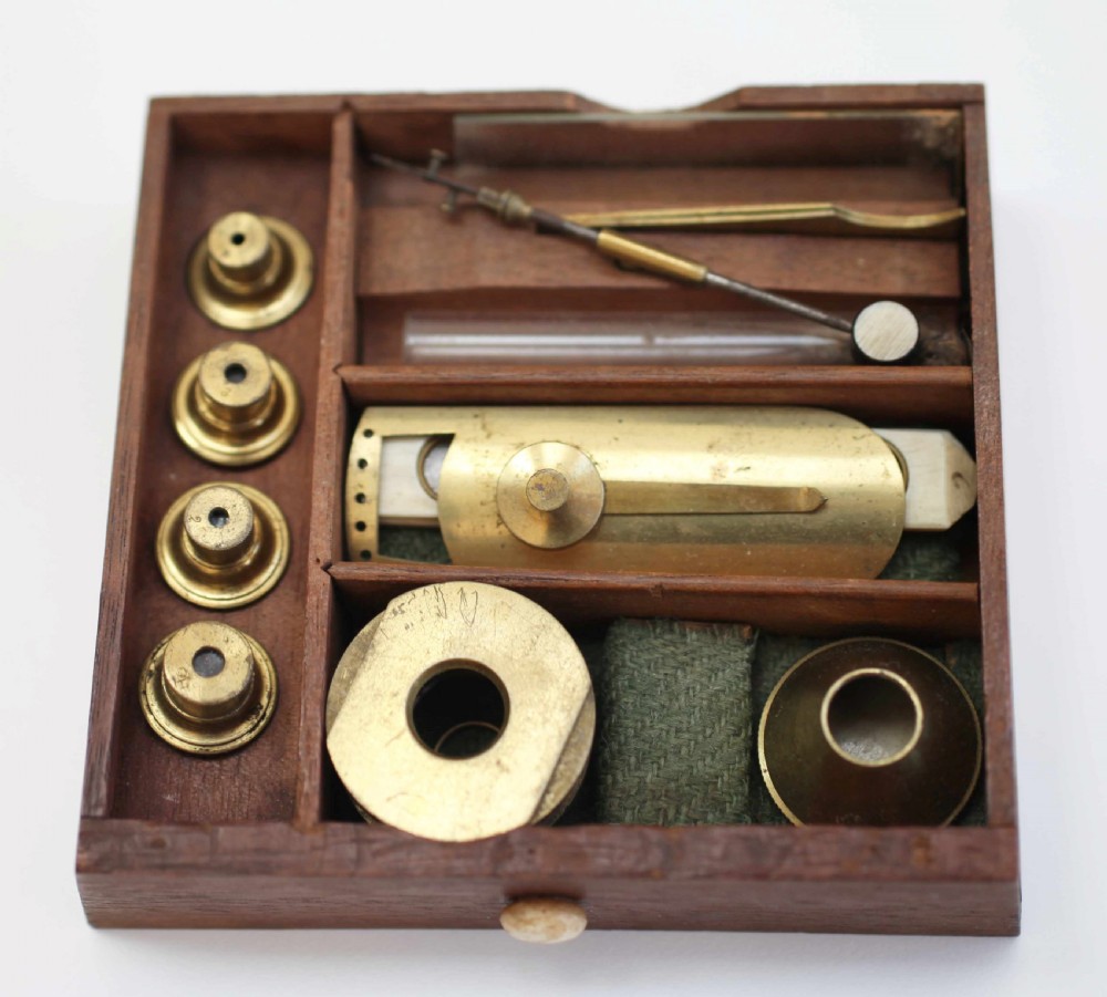 George III Cased Culpeper Type Microscope by Robert Brettell Bate London View XI