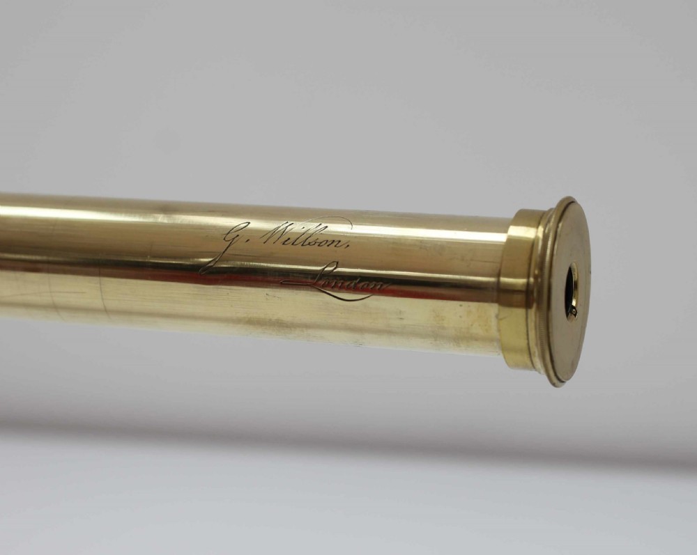 Late Eighteenth Century Five Draw Telescope by George Willson Engraved to George Stark View V