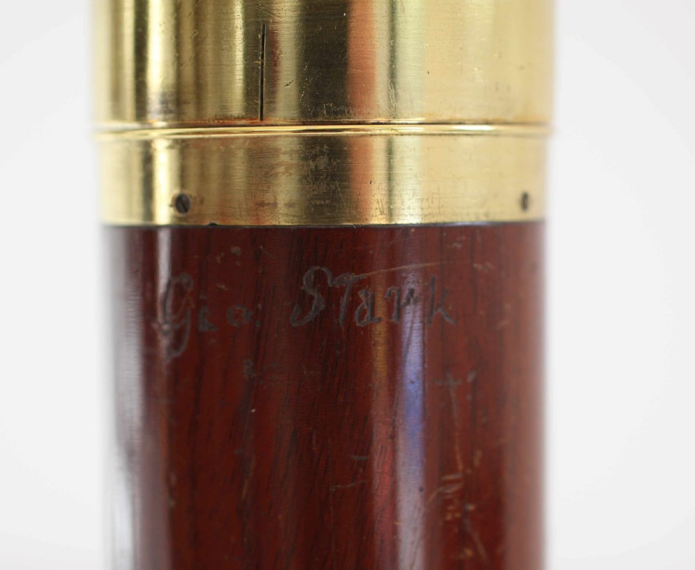 Late Eighteenth Century Five Draw Telescope by George Willson Engraved to George Stark View VI