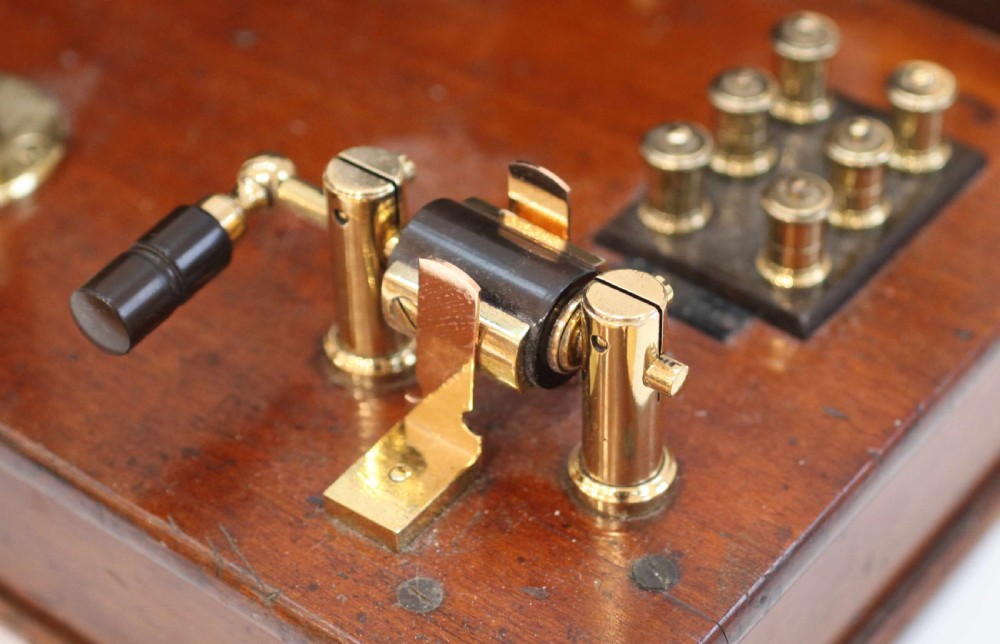 Rare Edwardian Heavy Discharge X-Ray Coil by Harry W Cox & Co Ltd London View V