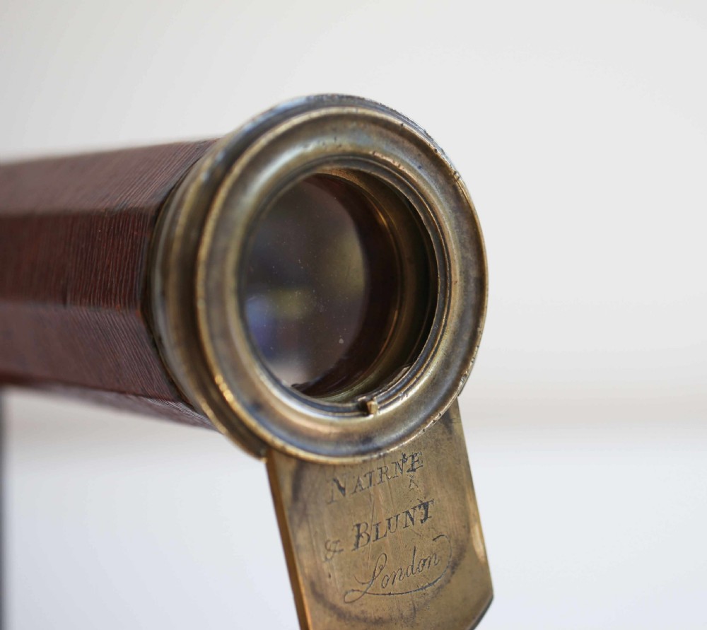 Eighteenth Century Single Draw Decagonal Telescope by Nairne & Blunt London View III