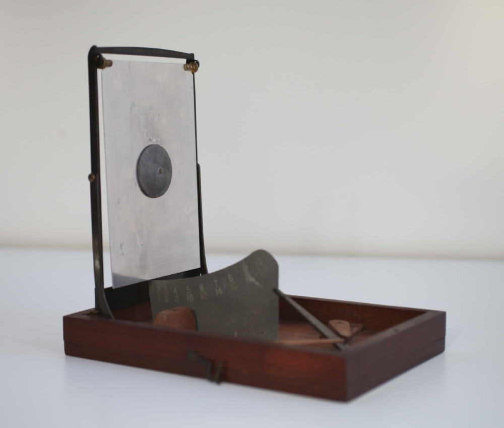 Late Victorian Swinging Plate Anemometer by AW Gamage Ltd London