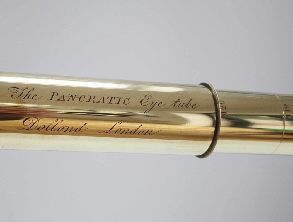 George IV Cased Pancratic Eyetube Telescope on Stand by Dollond of London View VI