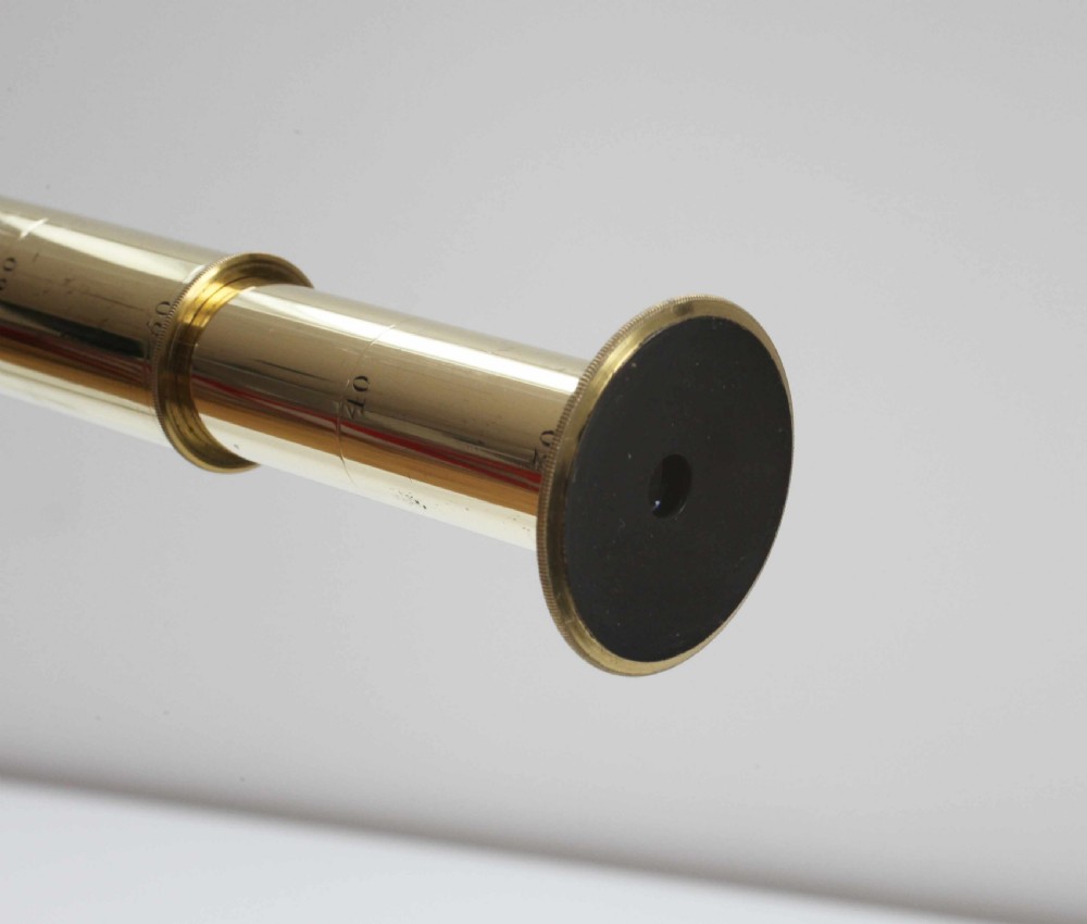 George IV Cased Pancratic Eyetube Telescope on Stand by Dollond of London View IX