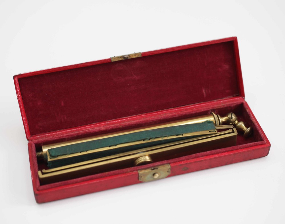 Victorian Microscopy Candle Light Shade in Original Case View V