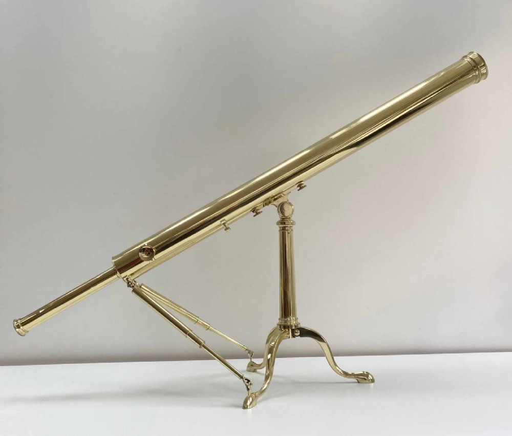 Early Nineteenth Century Cased Library Telescope on Stand by Thomas Rubergall London