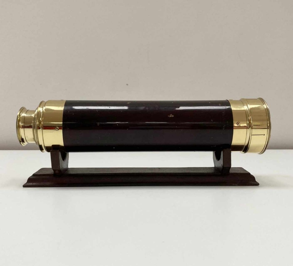 William IV Rosewood Five Draw Telescope by Braham of Bath