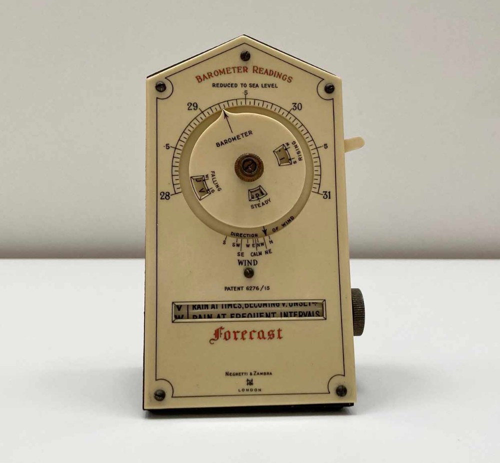 Early Twentieth Century Desktop Weather Forecaster by Negretti & Zambra London