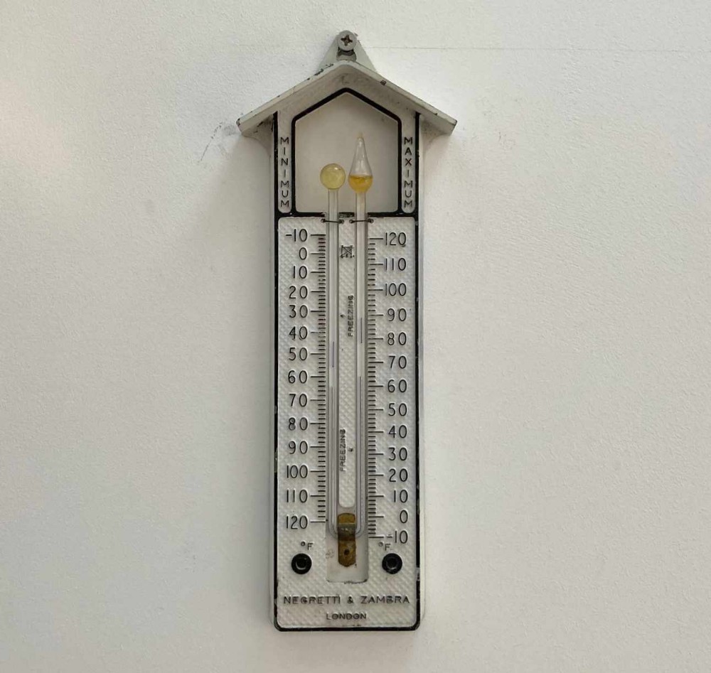 Early Twentieth Century Max Min Thermometer by Negretti & Zambra