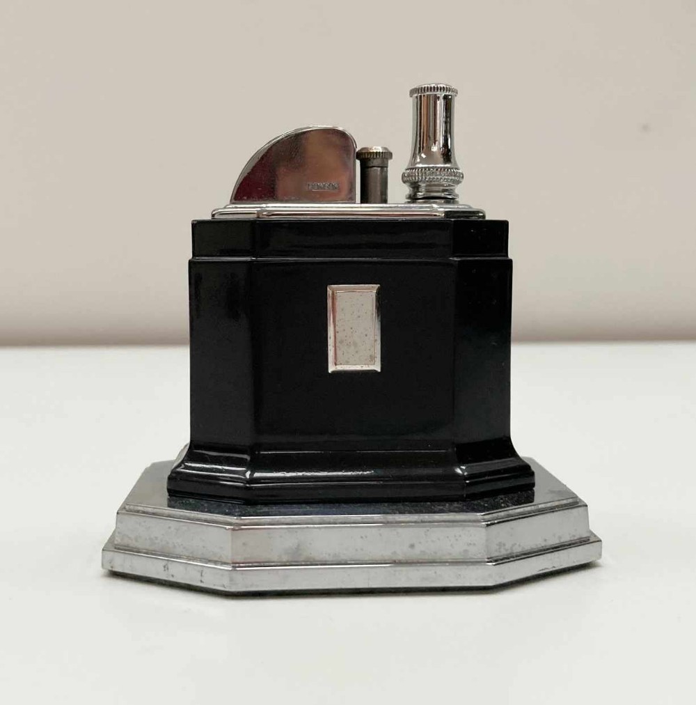 Art Deco Period Octette Touch Tip Table Lighter by Ronson