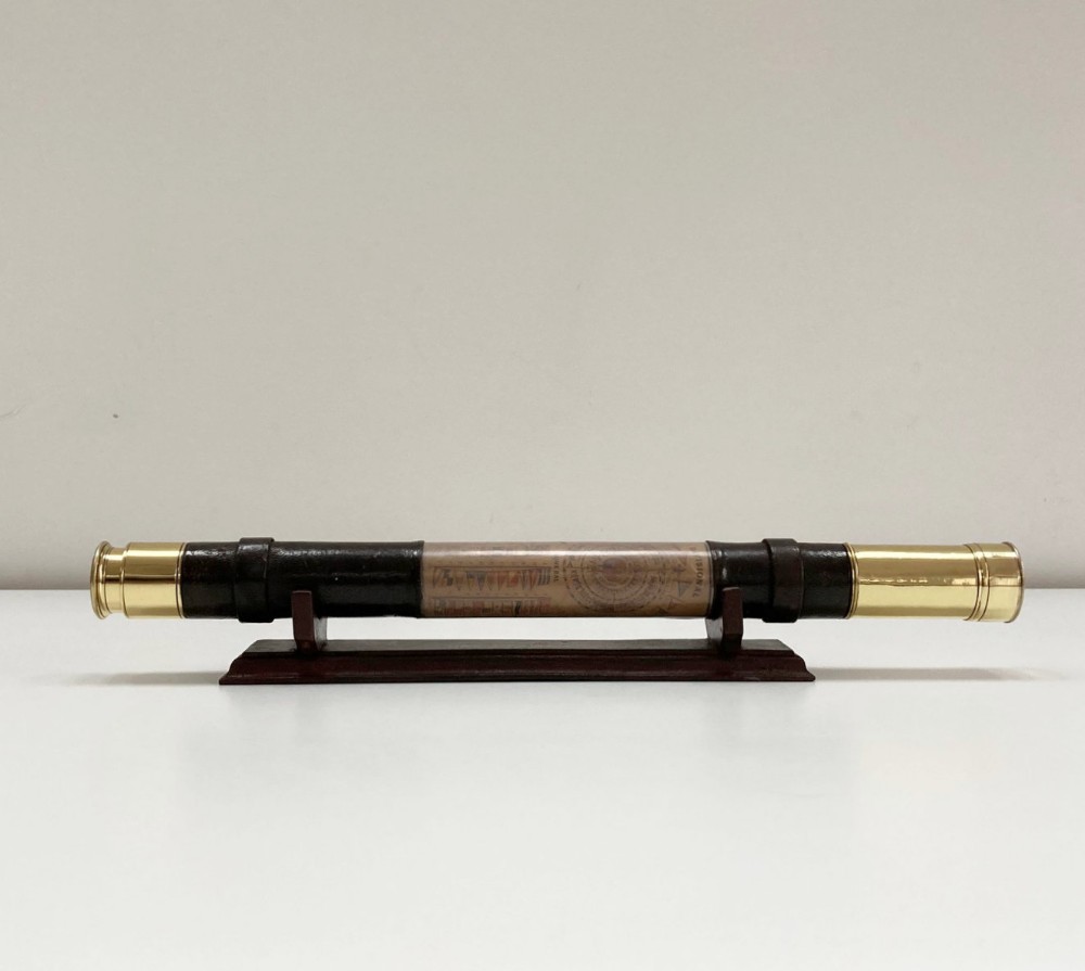Mid Victorian Officer of The Watch Flag Panel Telescope for EA Seagrove The Hard Portsea
