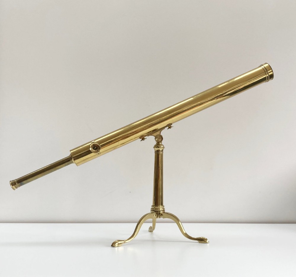 Early Nineteenth Century Library Telescope on Stand by Thomas Harris & Son London