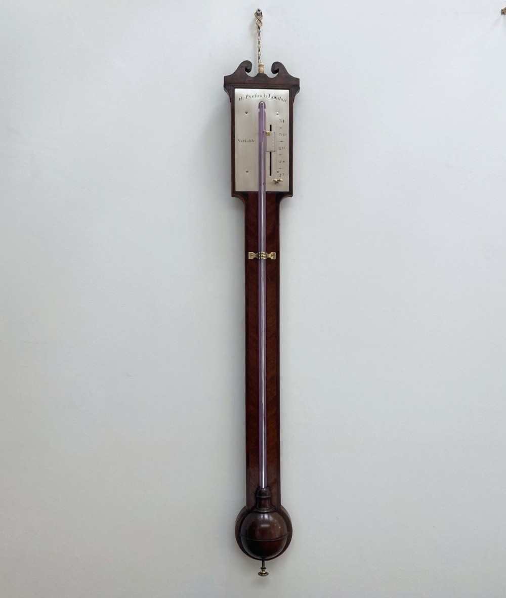 Mid Eighteenth Century Stick Barometer by Henry Pyefinch London