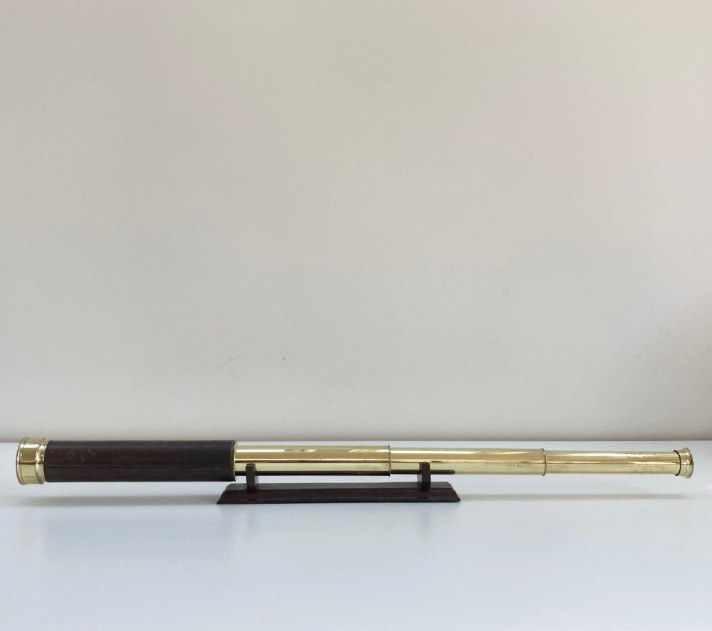Victorian Telescope by Troughton & Simms with East India Company Engineers Dedication