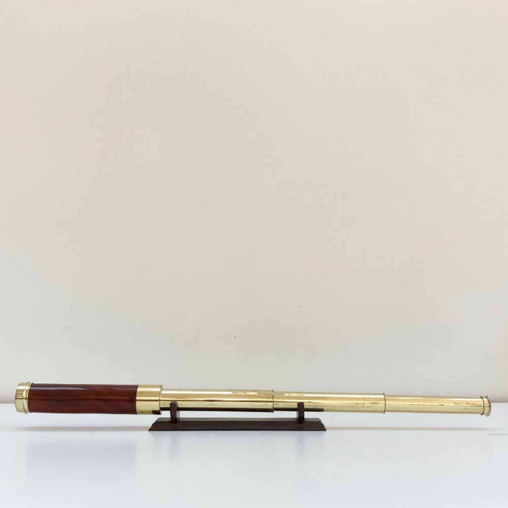 Georgian Cased Three Draw Telescope by Robert Brettell Bate of London