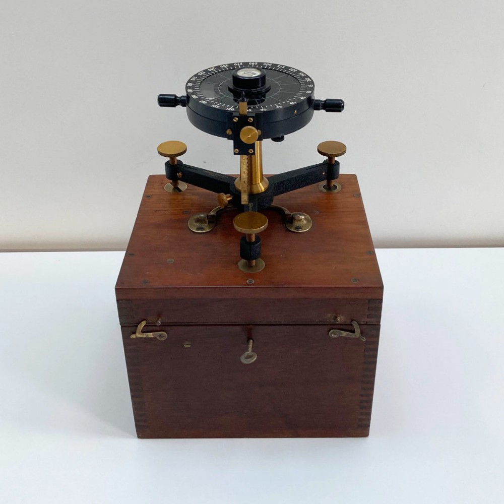 Early Twentieth Century Cased Met Office Nephoscope by Francis Barker & Sons