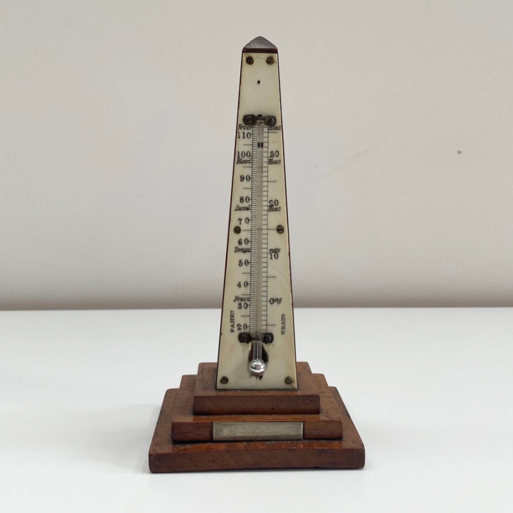William IV Desk Thermometer from The Burning of The Palace of Westminster 1834