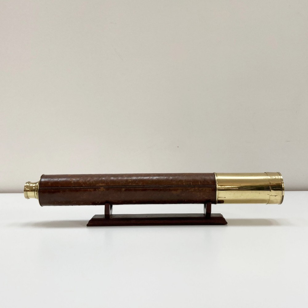 Early Victorian Single Draw Marine Telescope by Richard Adie of Liverpool