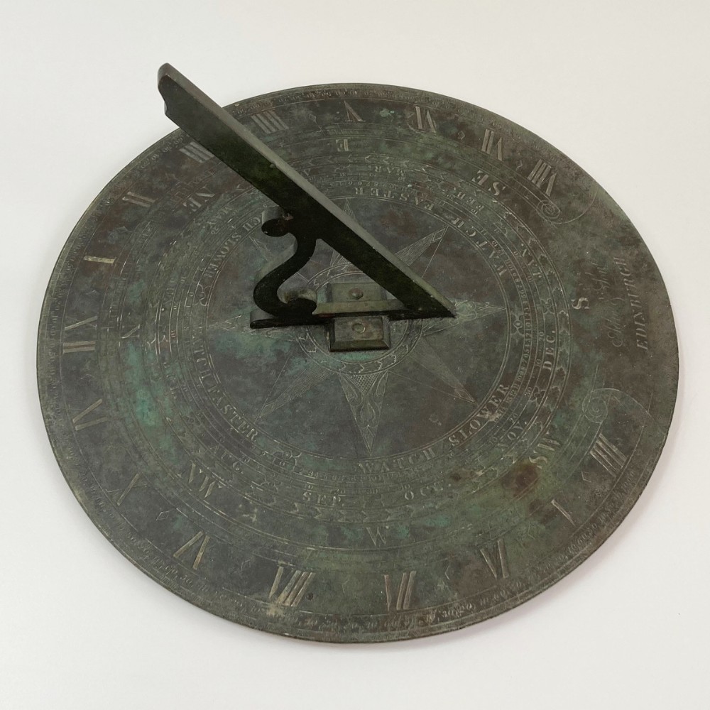 Very Large Early Nineteenth Century Sun Dial by Adie & Son Edinburgh
