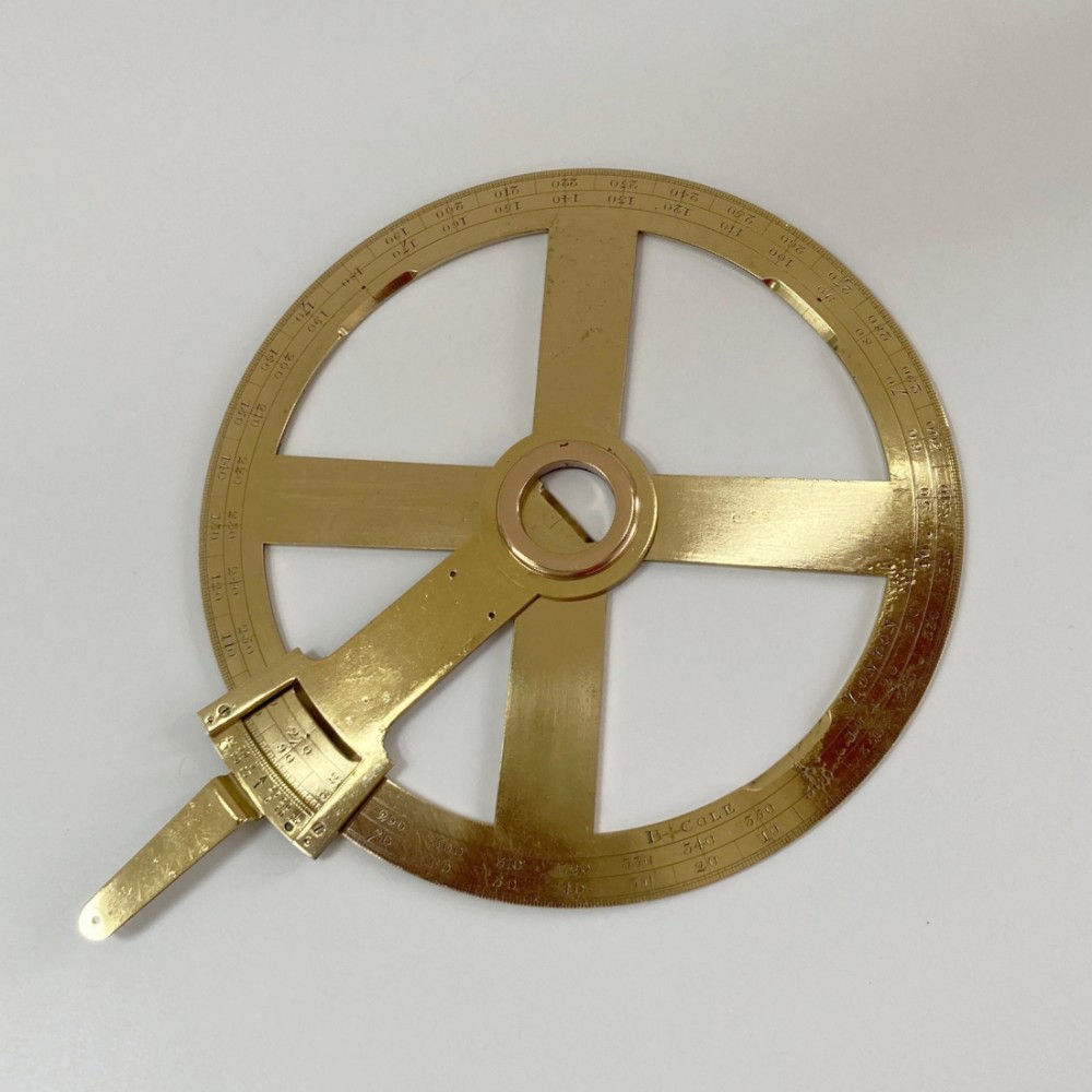 Eighteenth Century Circular Protractor by Benjamin Cole of Fleet Street
